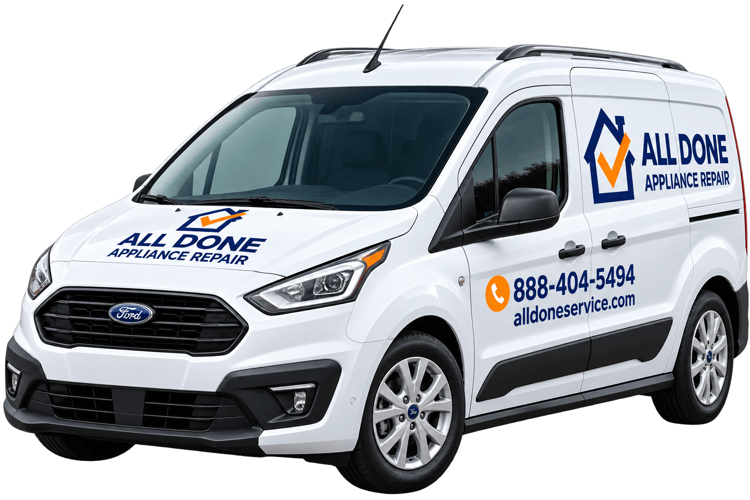 All Done Appliance Repair & HVAC service van